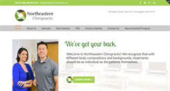 Desktop Screenshot of northeasternchiropractic.com